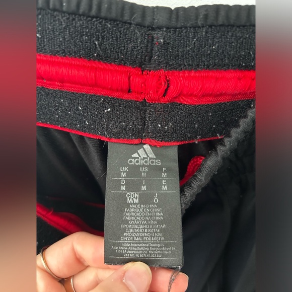 Adidas Red Stripe Track Pants - Picture 5 of 5